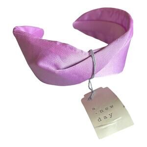 A NEW Day Wide TWISTED HEADBAND Purple Fabric & Plastic Hair Accessory NWT